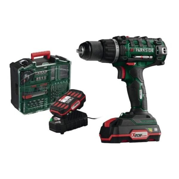 PARKSIDE® 20V Akku-Bohrschrauber – Inklusive 2 Akkus, Ladegerät und umfangreichem Zubehör